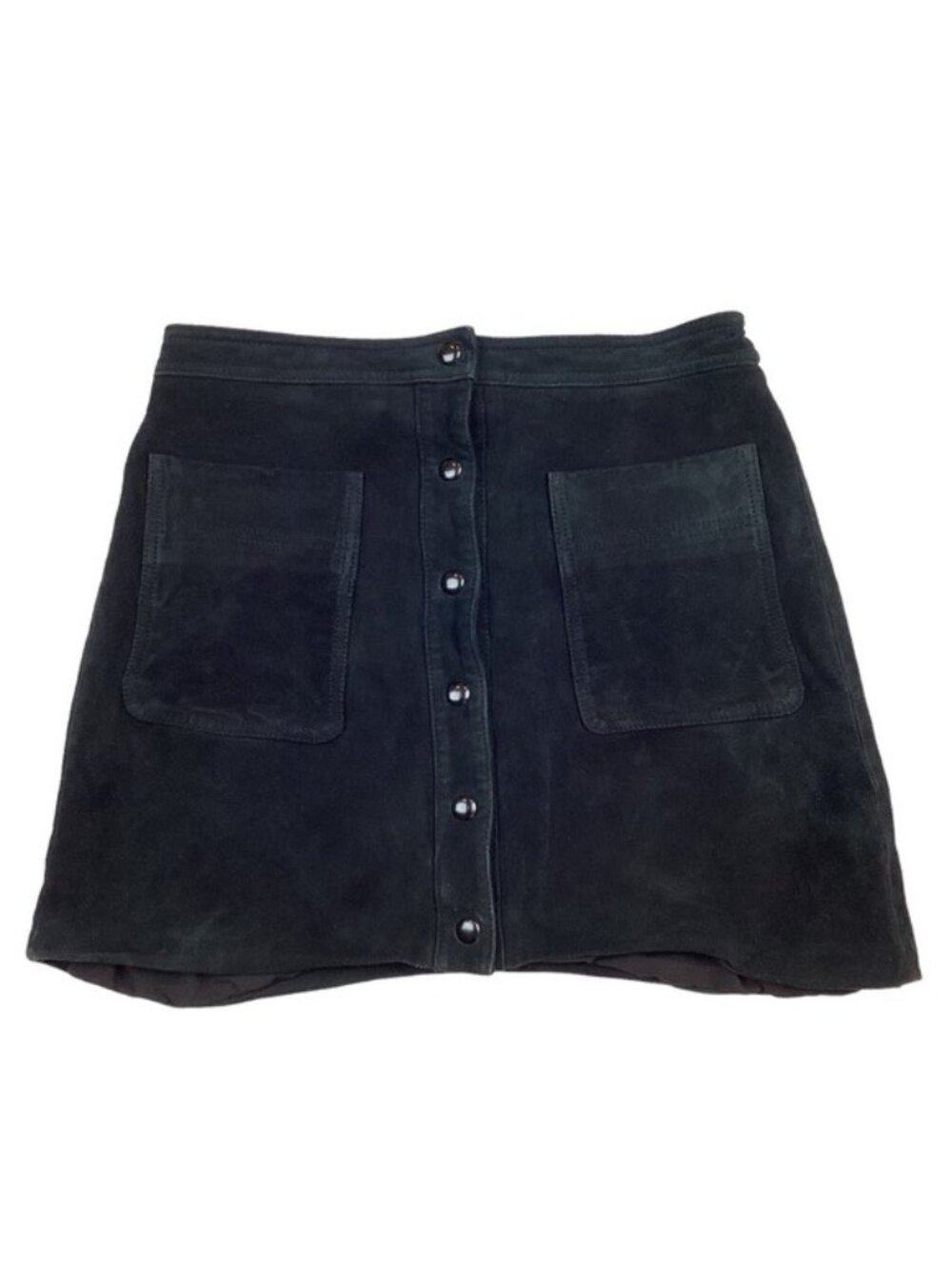 Rebecca Minkoff Rockin It Goatskin Suede Leather Skirt Womens Medium